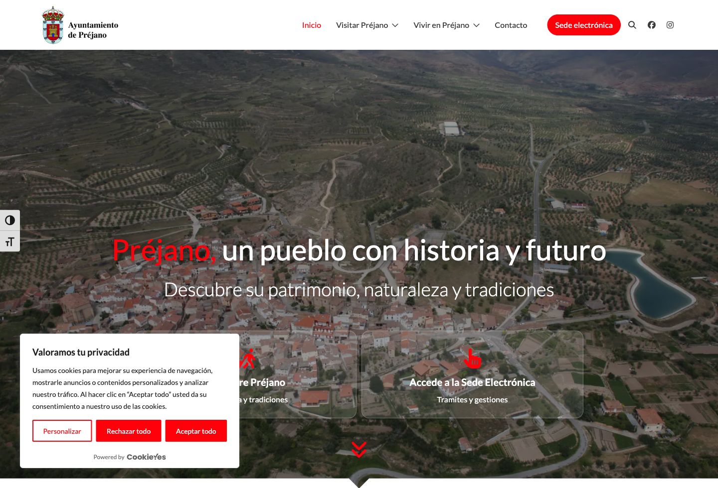 Captura del Ayuntamiento de Préjano